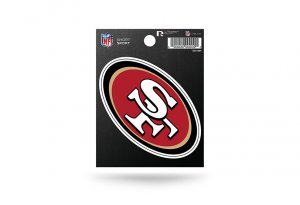 Product Cover Rico Industries NFL San Francisco 49ers Die Cut Team Logo Short Sport Sticker