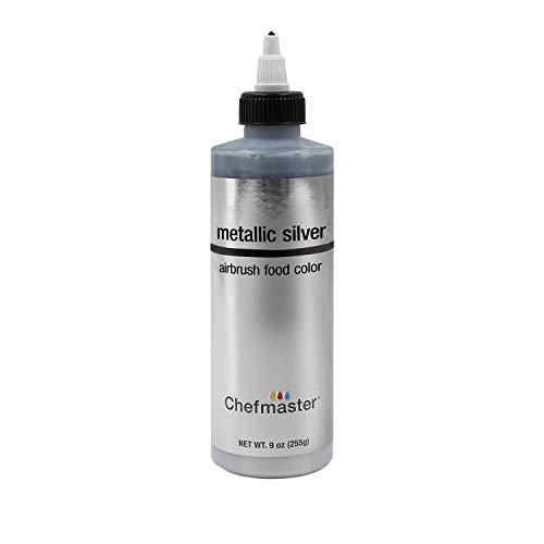 Product Cover Chefmaster by US Cake Supply 9-Ounce Airbrush Cake Food Color Metallic Silver