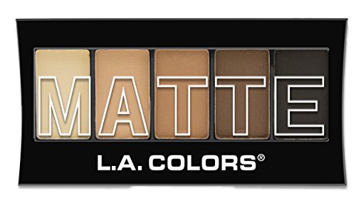 Product Cover L.A. Colors 5 Color Matte Eyeshadow, Brown Tweed, 0.08 Ounce