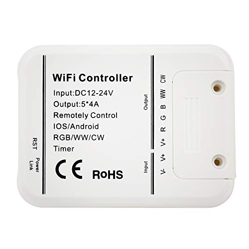 Product Cover LEDENET Smart WiFi LED Controller 5 Channels Control 4A5CH CW/WW RGB RGBW RGBWW LED light, Timer Music Group Sync Controller
