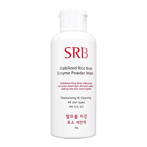 Product Cover Korean Beauty (SRB) Rice Bran Enzyme Powder Face Wash and Scrub, Cleanses, Exfoliates, Brightens - 70 grams