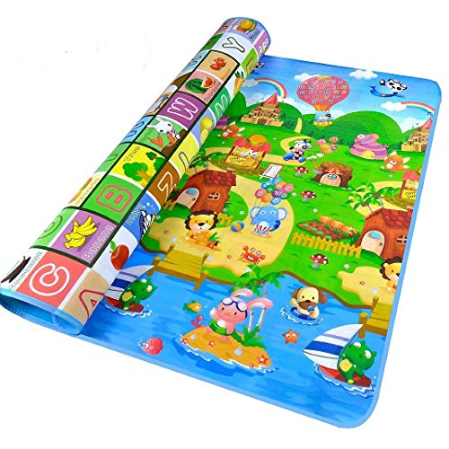 Product Cover StillCool Baby Play Mat,79x71inches Extra Large Baby Crawling Play Mat Floor Play Mat Game Mat,0.2-Inch Thick (Large, Happy Farm)