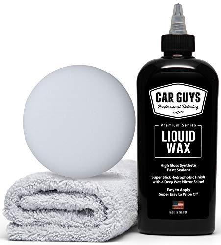 Product Cover CarGuys Liquid Wax - The Ultimate Car Wax Shine with Polymer Paint Sealant Protection! - 8 oz Kit