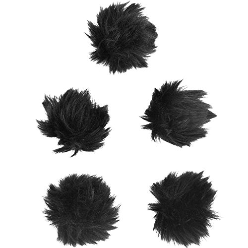 Product Cover eBoot 5 Pack Furry Outdoor Microphone Windscreen Muff for Most Lavalier Microphones