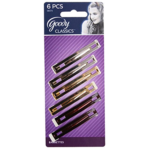 Product Cover Goody - 08575 Samantha Barrettes, (6 Pieces) (Assorted Colors), (2-Pack)