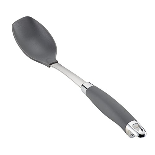 Product Cover Anolon SureGrip Nonstick Nylon Solid Spoon, Gray 13.25-Inch, Tools and Gadgets - 46283