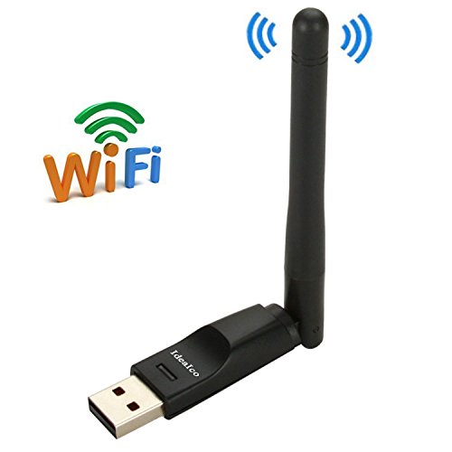 Product Cover Idealco 150M 2.4G Wireless USB 2dBi 802.11 b/g/n Antenna WiFi Adapter WiFi Dongle Network LAN Card For Desktop/PC/Laptop Windows XP/Vista/7/8/10 Android 5.1 Mac OS Linux