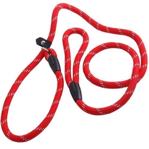 Product Cover Coolrunner Coolrunner Pet Dog Slip Training Leash Lead Collar (Red) for Dogs 10-80lbs 4foot/1.2m Long