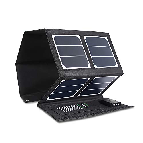 Product Cover Kingsolar Solar Charger 40W Portable Solar Panel Charger with 5V USB 18V DC Dual Output Waterproof Foldable Camping Travel Charger for Laptop Tablet GPS iPhone iPad Camera Other 5-18V Device