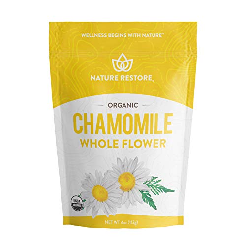 Product Cover Organic Chamomile Whole Flower, Loose Leaf, Tea Leaves, 4oz (Packaging may vary)