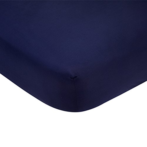 Product Cover Carter's Solid Navy Blue Cotton Sateen Crib Sheet - 52