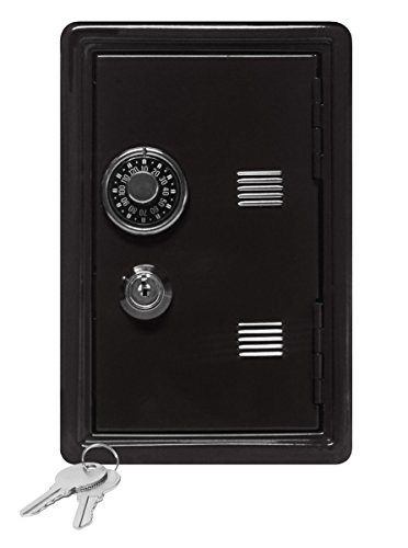 Product Cover Kid's Coin Bank Locker Safe with Single Digit Combination Lock and Key - 7