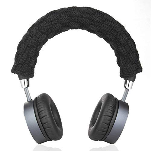 Product Cover Timibis Headphone Replacement Headband Cover For Bose, AKG, Sennheiser, Sony, Beats, Audio-Technica Comfort Cushion / Top Pad Protector (Black)
