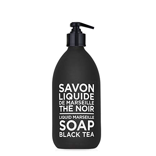 Product Cover Compagnie de Provence Savon de Marseille Extra Pure Liquid Soap - Black Tea - 16.9 Fl Oz Glass Pump Bottle