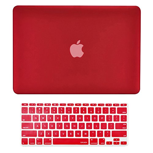 Product Cover TOP CASE - 2 in 1 Bundle Deal Air 11-Inch Rubberized Hard Case Cover and Matching Color Keyboard Cover for Macbook Air 11