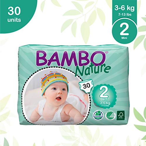 Product Cover Bambo Nature Premium Baby Diapers - Small Size, 30 Count, for Infant (1-3 Months) - Super Absorbent and Eco-Friendly