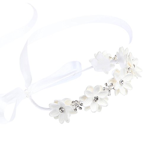 Product Cover FAYBOX Flower Girls Elegant Headband Wedding Floral Hairbands Accessories