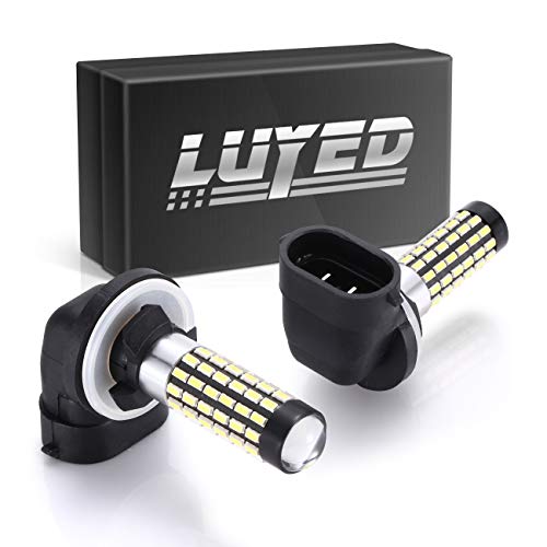 Product Cover LUYED 2 X 900 Lumens Super Bright 3014 78-EX Chipsets 881 Led Bulbs with Projector for DRL or Fog Lights,Xenon White