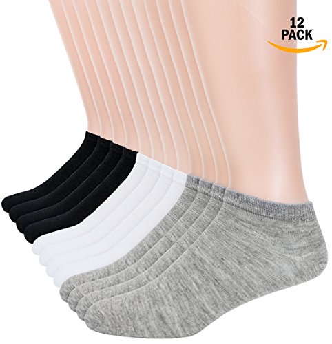 Product Cover I&S Women's 12 Pack Low Cut No Show Athletic Socks - Women's Socks Size 9-11 (Set of 12