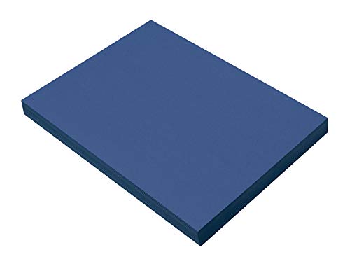 Product Cover SunWorks Heavyweight Construction Paper, 9 x 12 Inches, Bright Blue, 100 Sheets