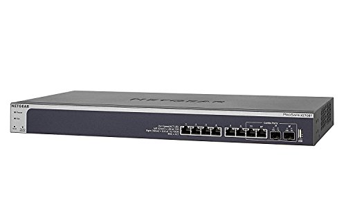 Product Cover NETGEAR 8-Port 10G Ethernet Smart Managed Pro Switch (XS708T) - with 2 x 10Gigabit SFP+, Desktop/Rackmount, and ProSAFE Limited Lifetime Protection