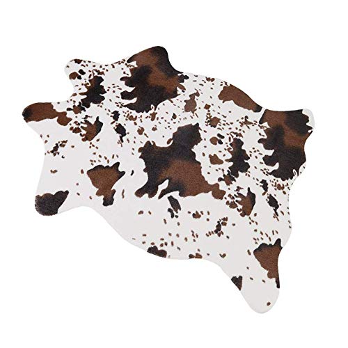 Product Cover MustMat Cute Cow Print Rug Fun Faux Cowhide Area Rug Nice for Decorating Kids Room 29.5