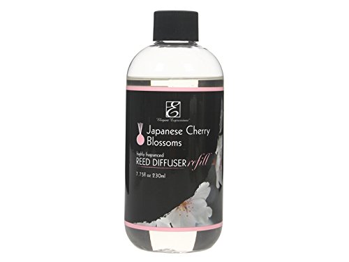 Product Cover Hosley Premium Japanese Cherry Blossoms Diffuser Refills Oil 230 Milliliter 7.75 Fluid Ounce Ideal GIFT for weddings spa Reiki Meditation settings