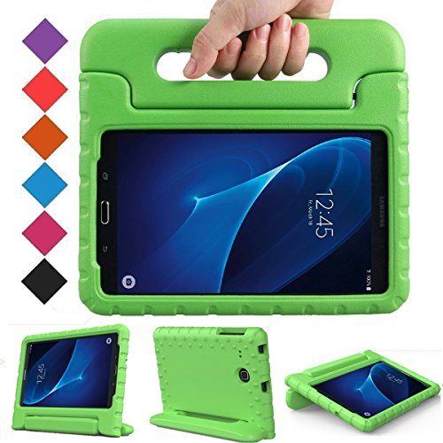 Product Cover BMOUO Kids Case for Samsung Galaxy Tab A 7.0 - EVA Shockproof Case Light Weight Kids Case Super Protection Cover Handle Stand Case for Kids Children for Samsung Galaxy Tab A 7-inch Tablet - Green