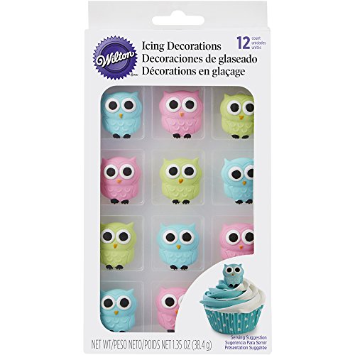 Product Cover Wilton 710-6022 Owl Edible Icing Decorations