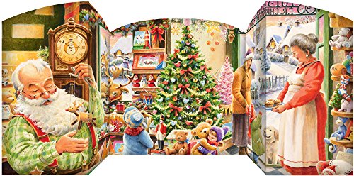 Product Cover Santa's Shop Free Standing Advent Calendar (Countdown to Christmas)