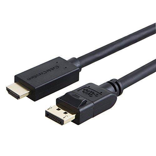 Product Cover CableCreation 6 Feet DisplayPort to HDMI Cable, Gold Plated DP to HDMI Cable, 4K & 3D Audio/Video Converter, 1.83M / Black