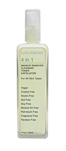 Product Cover Luxe Beauty: 4 in 1 Cleanser - Skin Detox (4 fl oz.) - Makeup Remover - Bioactive Herbs and Botanicals - Balances Skin's pH - Natural Cleanser, Toner, and Exfoliator - For All Skin Types