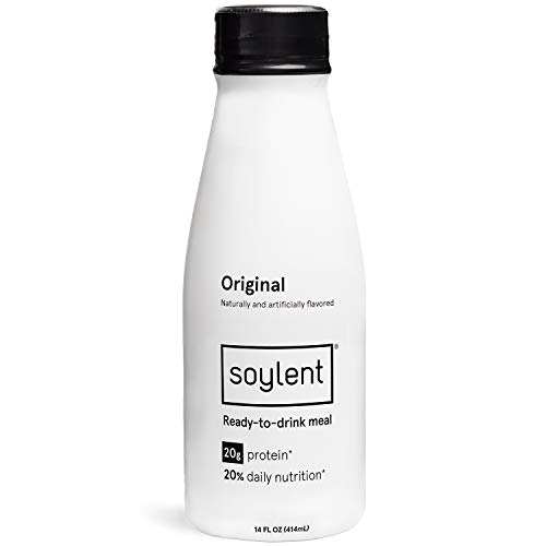 Product Cover Original Soylent Meal Replacement Shake, Original, Complete Meal In A Bottle, 20g Plant Protein, 14 Oz Bottles, 12 Pack