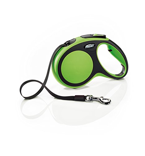 Product Cover Flexi New Comfort Retractable Dog Leash (Tape), 16 ft, Medium, Green
