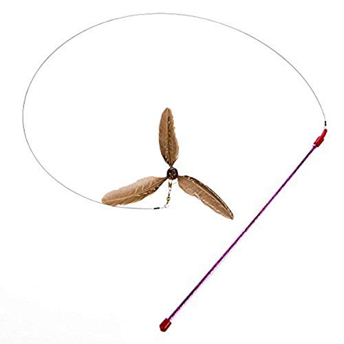 Product Cover GoCat Da Purr-Peller Cat Toy, A Feather Propeller That Spins as it is Guided Through The Air