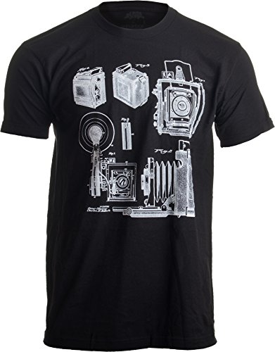 Product Cover 1938 Graflex Speed Graphic Camera Patent Drawing | Photographer Unisex T-Shirt
