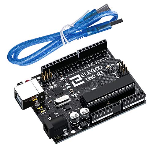 Product Cover ELEGOO UNO R3 Board ATmega328P ATMEGA16U2 with USB Cable Compatible with Arduino IDE Projects, RoHS Compliant