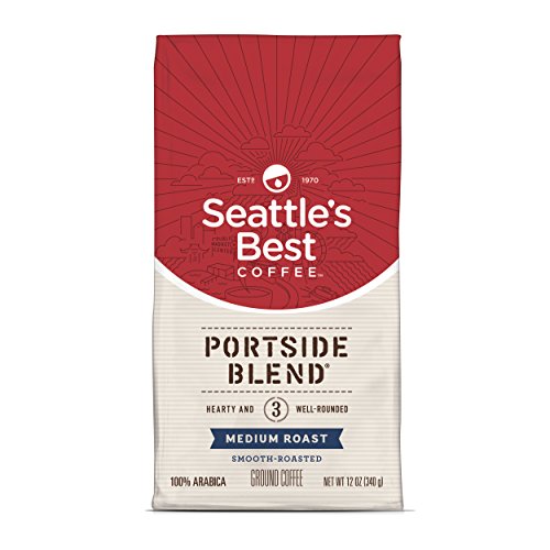 Product Cover Seattle's Best Coffee Portside Blend (Previously Signature Blend No. 3) Medium Roast Ground Coffee, 12-Ounce Bag, 6 Count