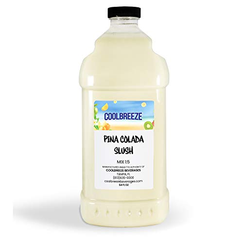 Product Cover Cool Breeze Beverages Ready to Use Slush Mix, Pina Colada, 1/2 gal