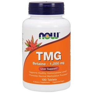 Product Cover Now Foods, TMG,100 Tablets