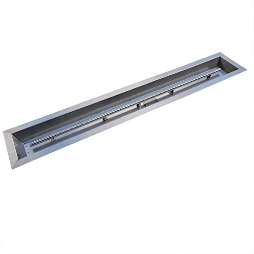 Product Cover Stanbroil Stainless Steel Linear Trough Drop-in Fire Pit Pan and Burner 72 x 6-Inch