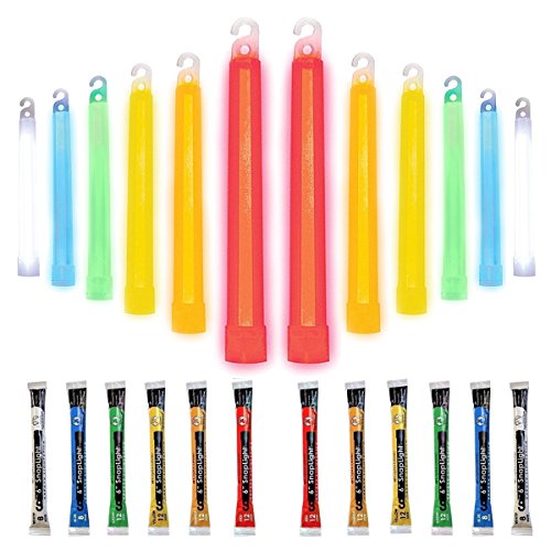 Product Cover Cyalume Cyalume SnapLight 6 Industrial Grade Light Sticks, Glow Sticks, Multi-Color 24 Pack (Green, White, Red, Orange, Yellow, Blue)