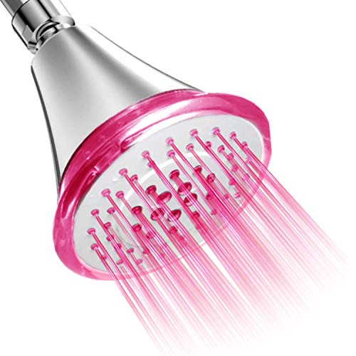 Product Cover AquaDance High-Pressure 5-Setting 7-Color LED Shower Head. Latest Modern Contemporary Sleek Design. Powered by Running Water, No Batteries Ever Needed!