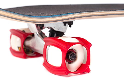 Product Cover SKATERTRAINER 2.0, The Rubber Skateboarding Accessory for Perfecting Your Ollie and Kickflip - Learn, Practice and Land Tricks in No Time! (Red)