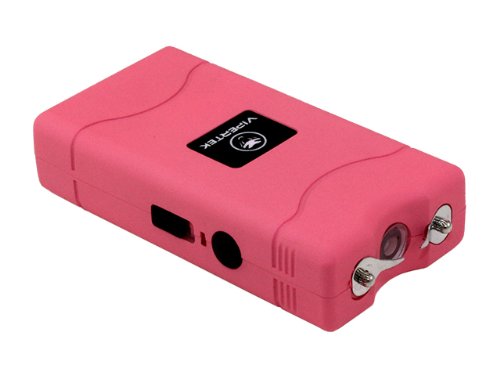 Product Cover VIPERTEK VTS-880 - 30 Billion Mini Stun Gun - Rechargeable with LED Flashlight, Pink
