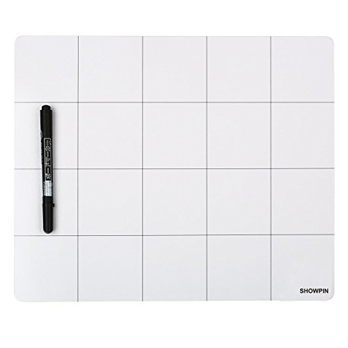 Product Cover Magnetic Project Mat Showpin Large Size Small Parts Work Mat Peg Board with A Board Marker - Preventing the Small Screws from Getting Lost and Unorganized - Great for Writing Notes(9.8x11.8 inches)