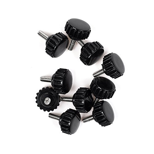 Product Cover BCP 10-Piece M4x10mm Threaded Knurled Thumbscrew Grip Knobs Thumb Screw for Machinery Latche with Storage Case
