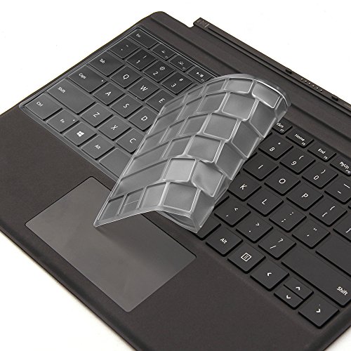 Product Cover VFENG Premium Ultra Thin Keyboard Cover Skin for Microsoft Surface Pro 6 2018 / Surface Pro 5 2017 / Surface Pro 4,Ultra Soft-Touch TPU Protector, US Layout