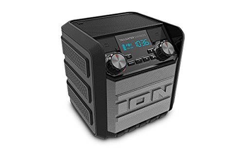 Product Cover ION Audio Tailgater Express | Compact Water-Resistant Wireless Speaker System with AM/FM Radio & USB Charge Port (20W)