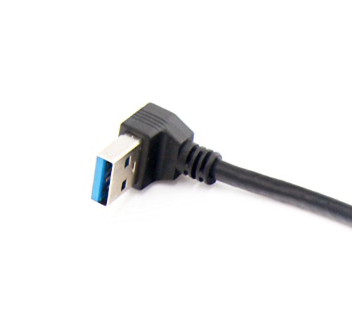 Product Cover wawpi USB 3.0 Right Angle 270 Degree Extension Cable Male to Female Adapter Cord, Length: 24cm